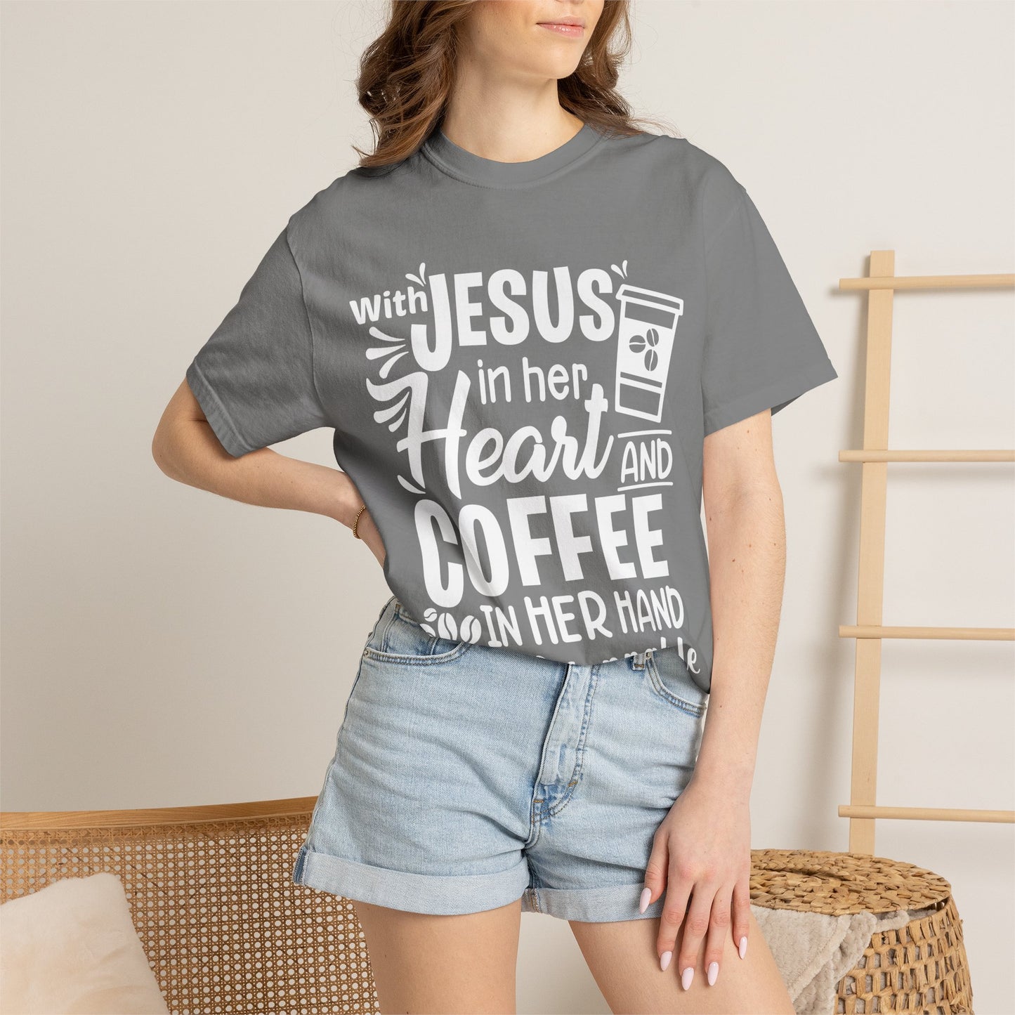 Jesus in Her Heart - T-Shirt