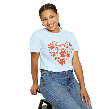 Heart Footprint Dogs - T-Shirt