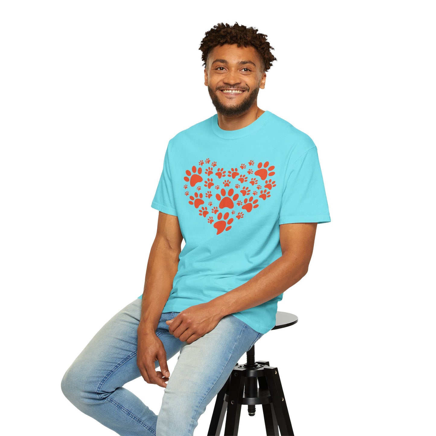 Heart Footprint Dogs - T-Shirt