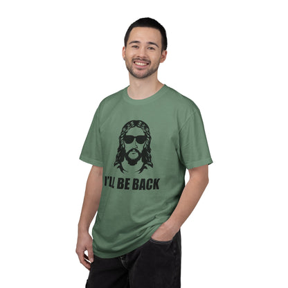 Jesus 'I'll Be Back' Sunglasses Portrait T-Shirt
