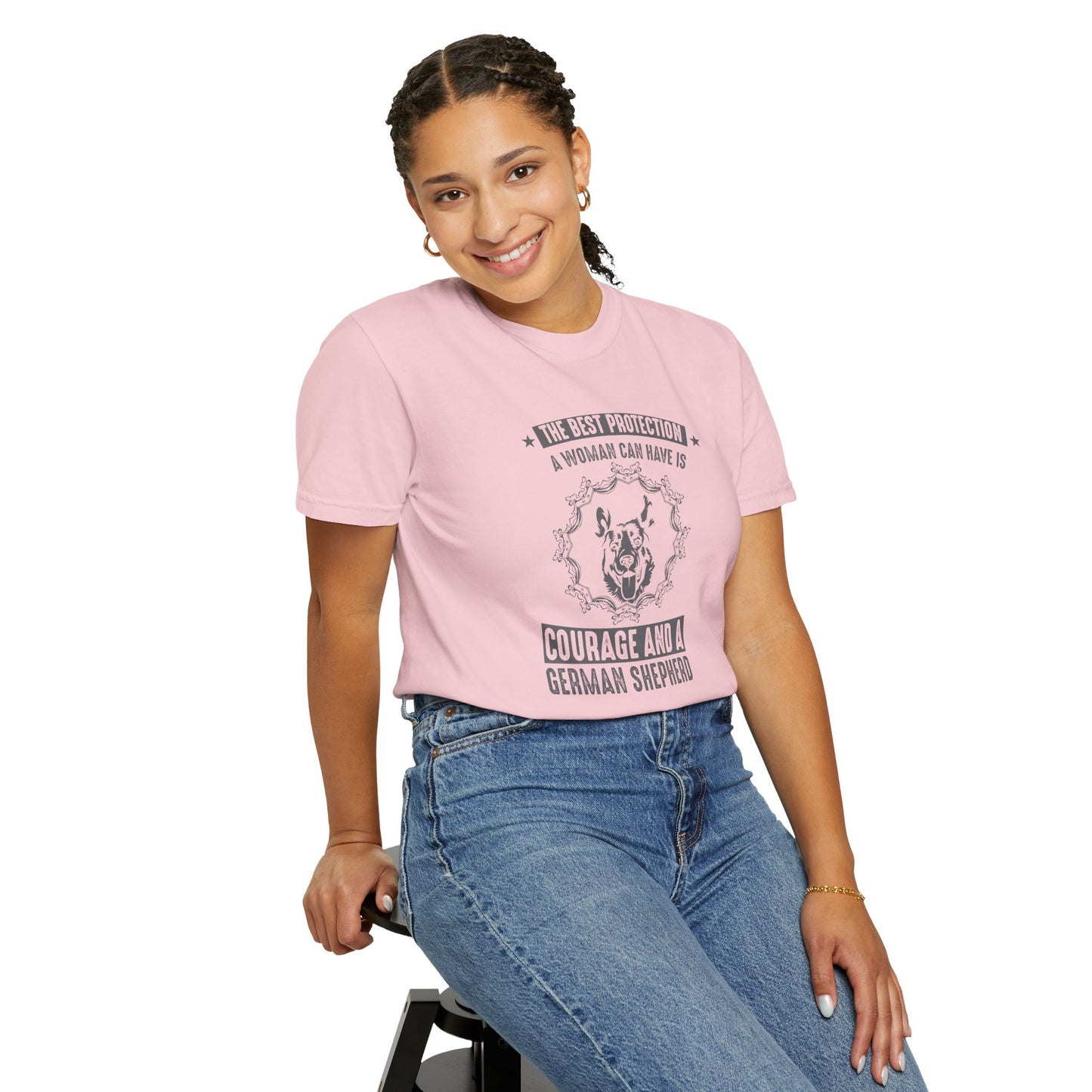 Woman Best Protection Dogs - T-Shirt
