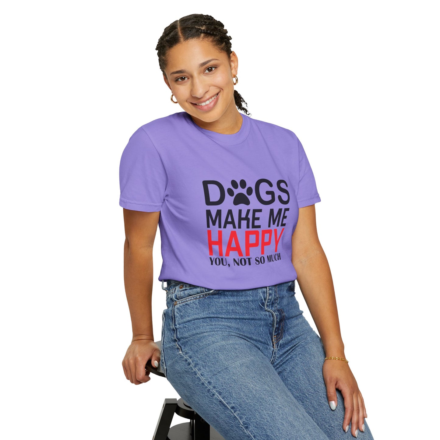 Dogs Make Me Happy Dogs - T-Shirt