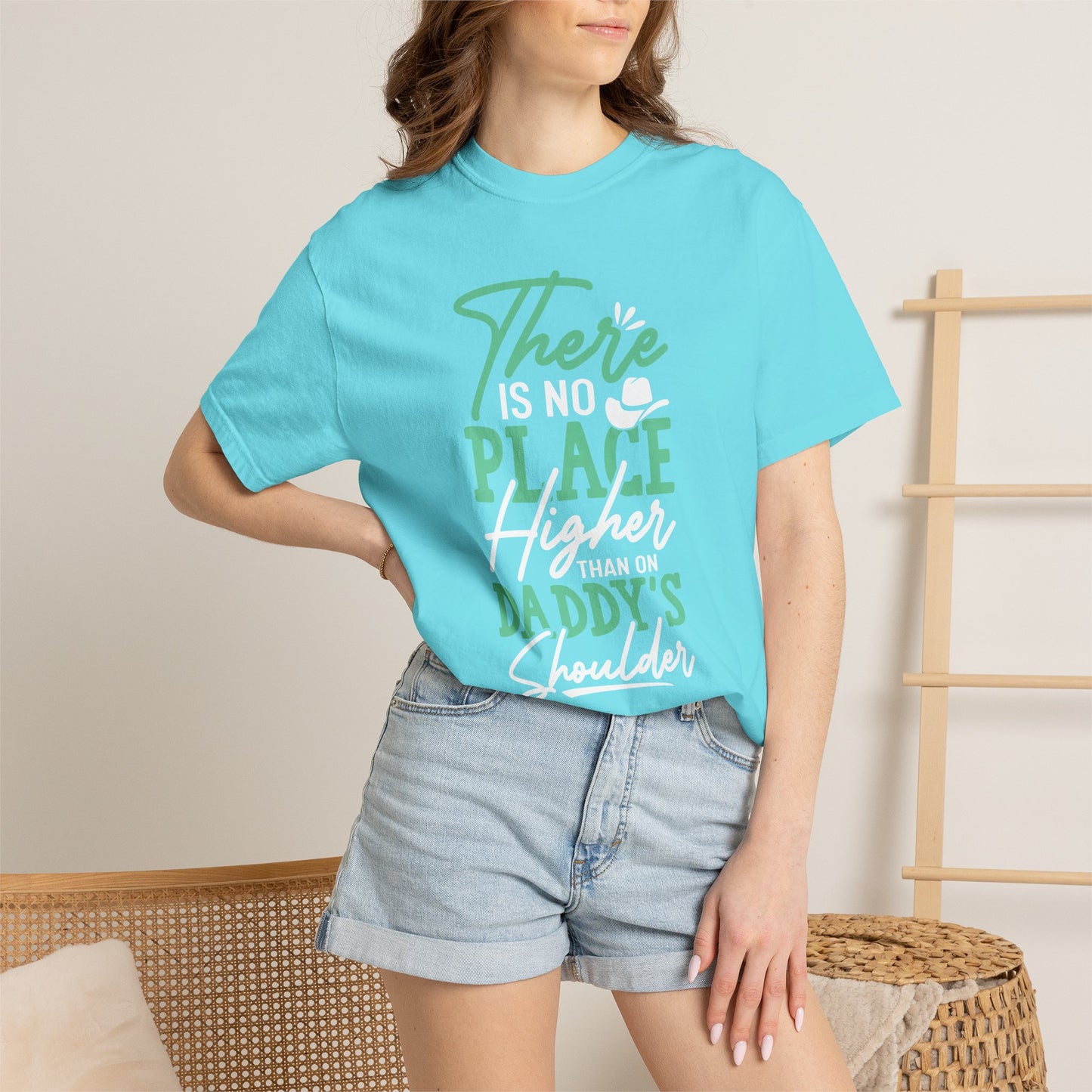 Daddys Shoulder Dad - T-Shirt