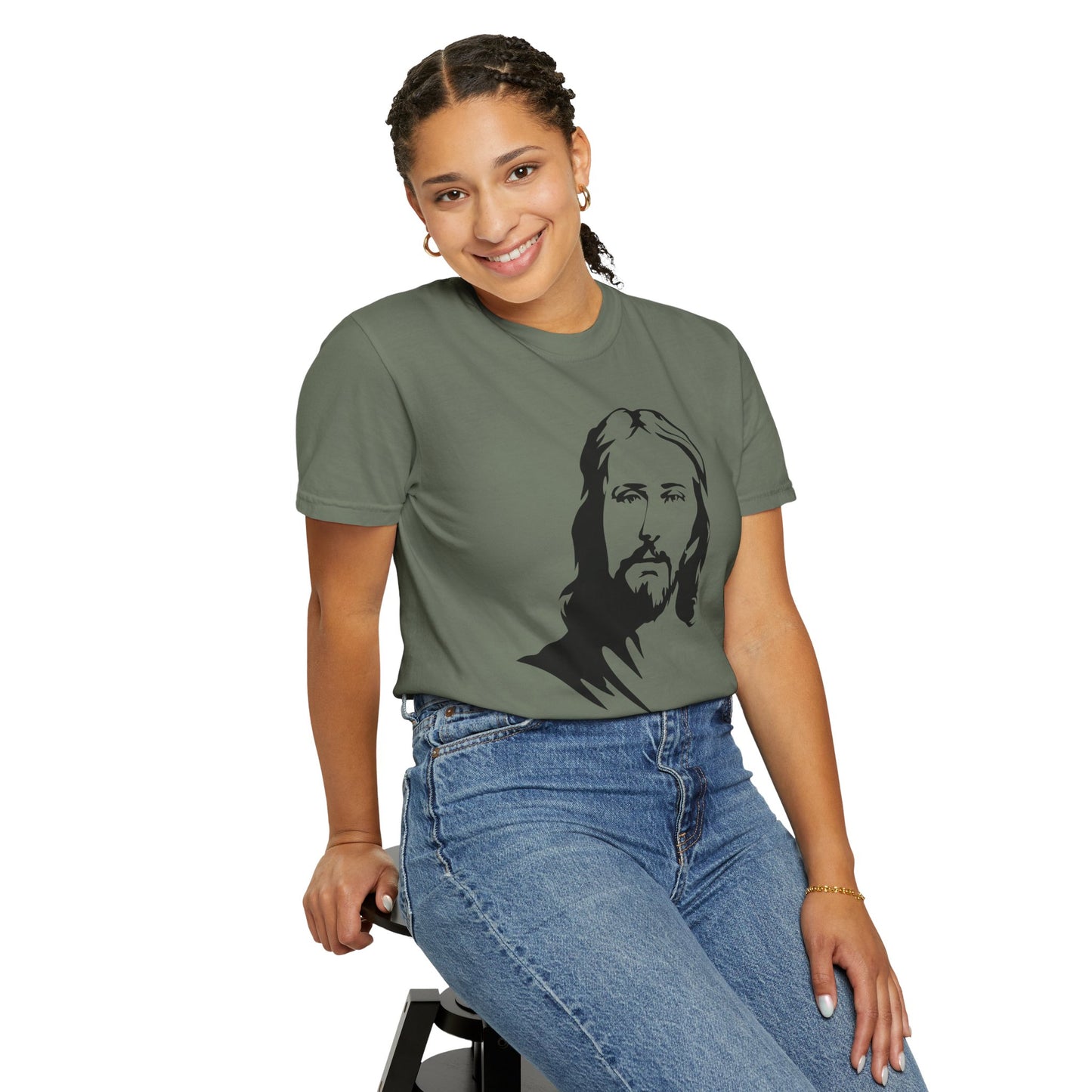 Jesus Portrait T-Shirt — Inspirational Christian Faith Tee