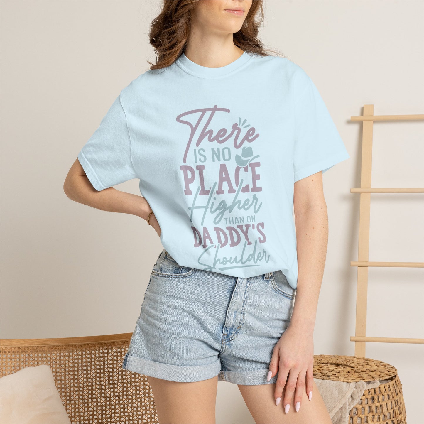 Daddys Shoulder Dad - T-Shirt