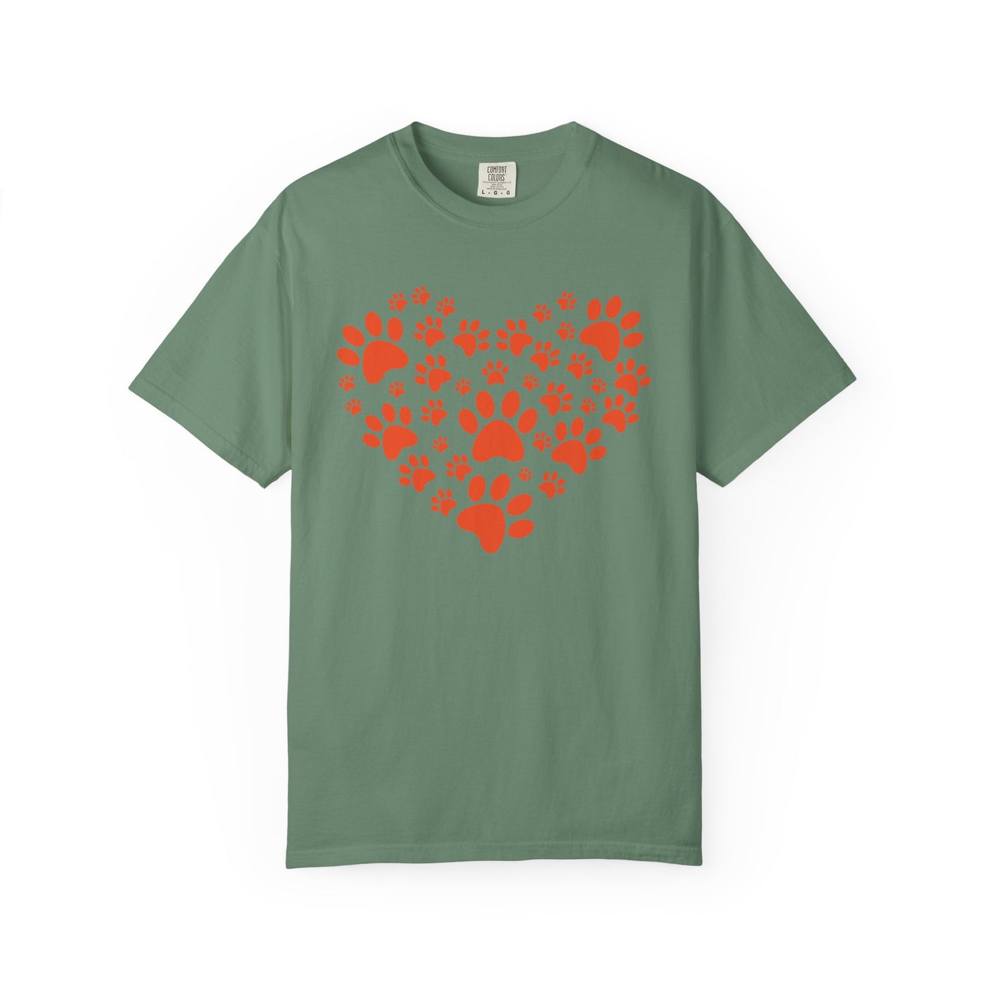 Heart Footprint Dogs - T-Shirt