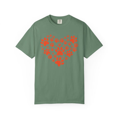 Heart Footprint Dogs - T-Shirt