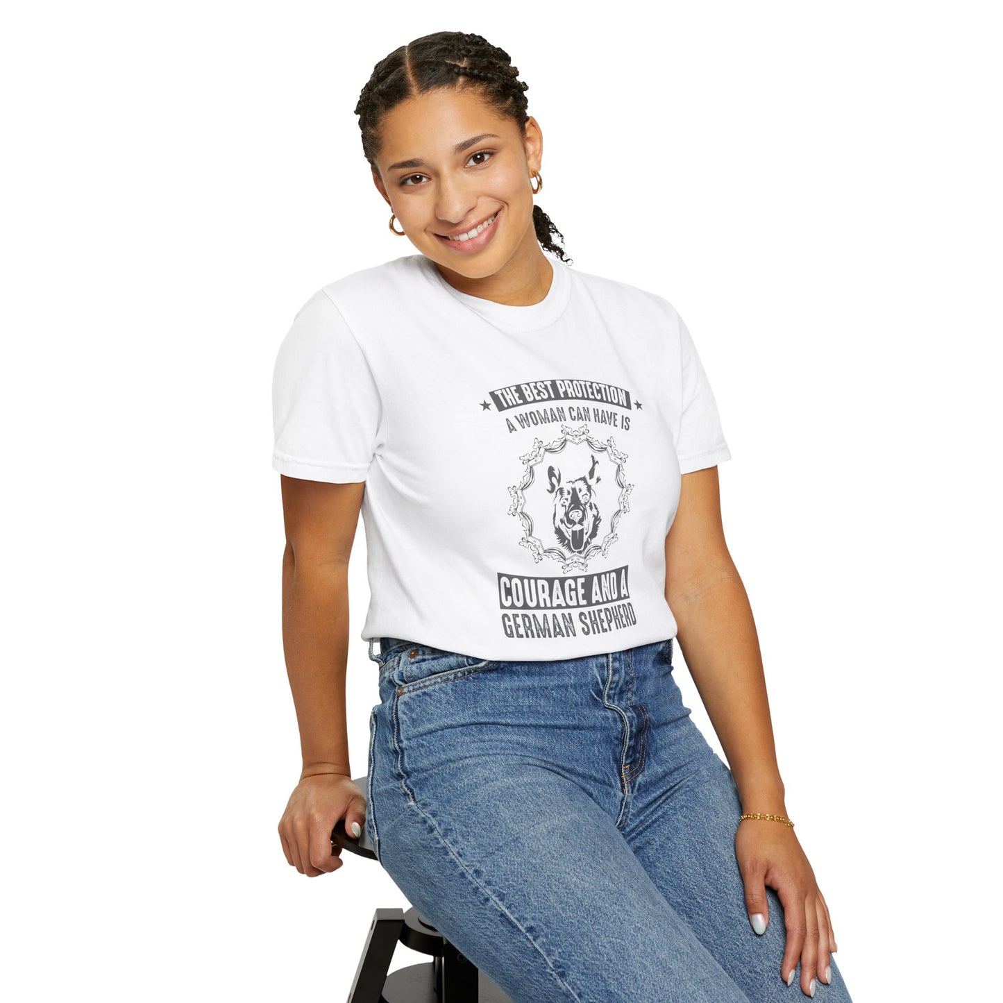 Woman Best Protection Dogs - T-Shirt