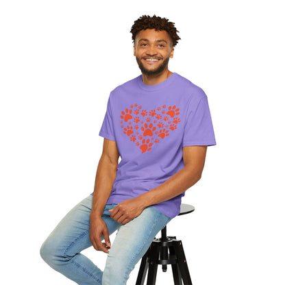 Heart Footprint Dogs - T-Shirt