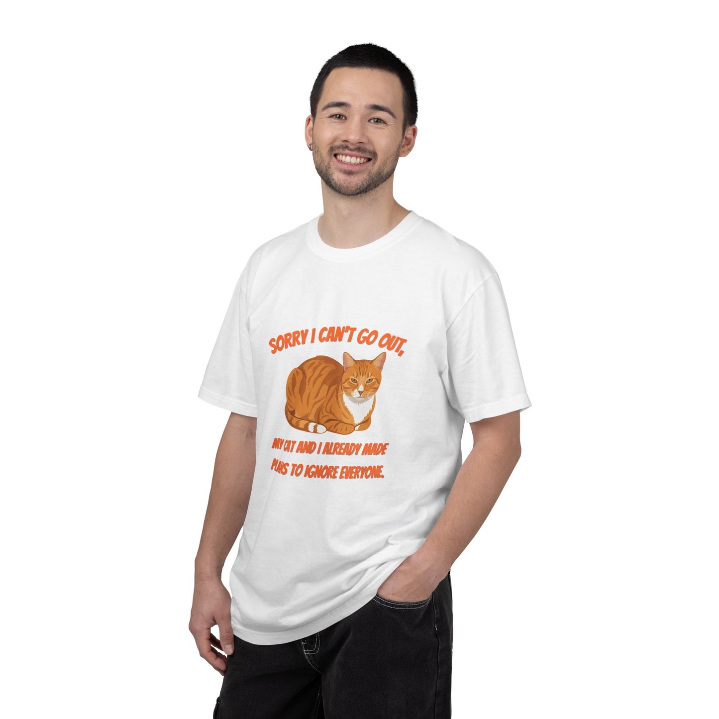 Sorry I Cant Go Cat - T-Shirt
