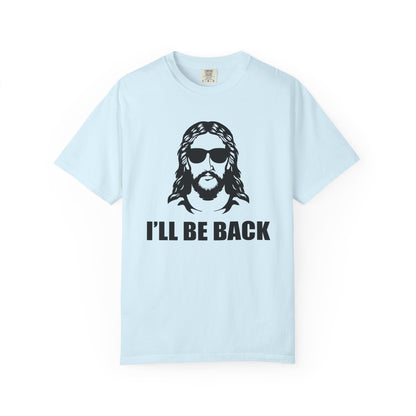 Jesus 'I'll Be Back' Sunglasses Portrait T-Shirt