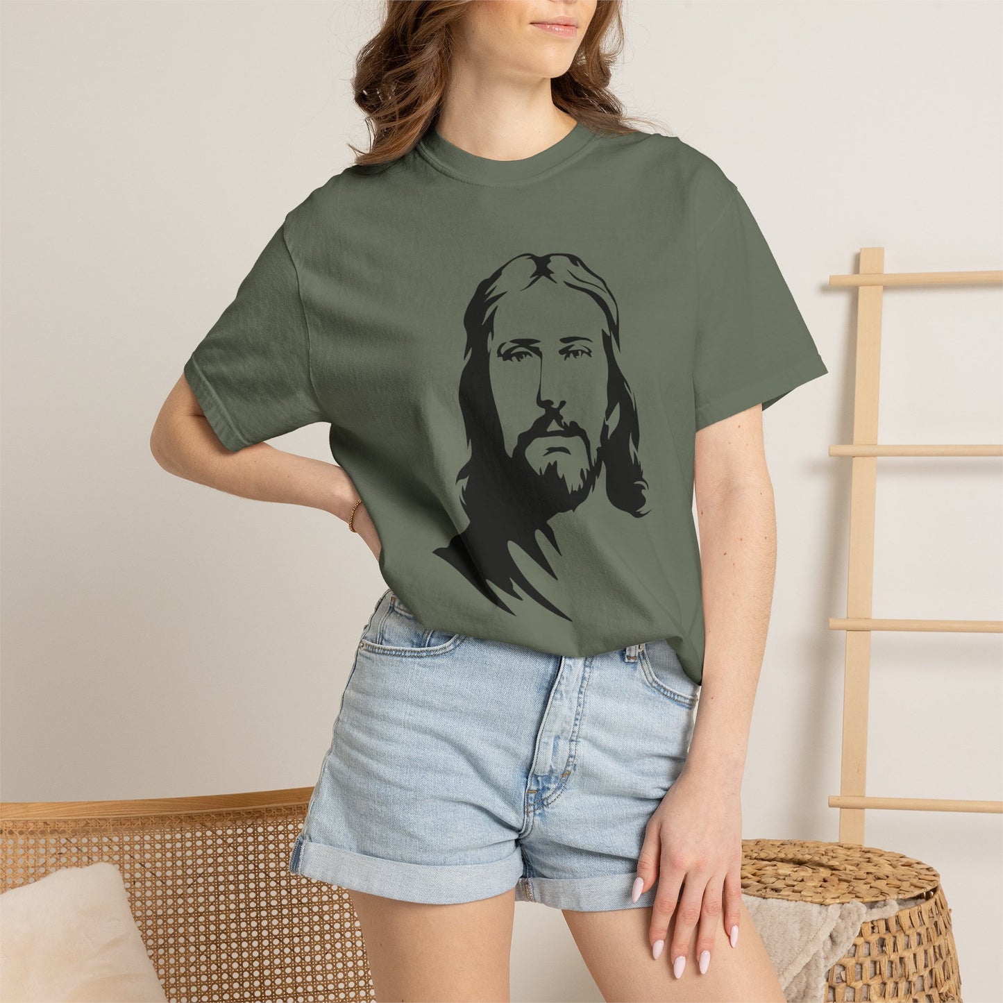 Jesus Portrait T-Shirt — Inspirational Christian Faith Tee