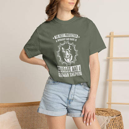 Woman Best Protection Dogs - T-Shirt