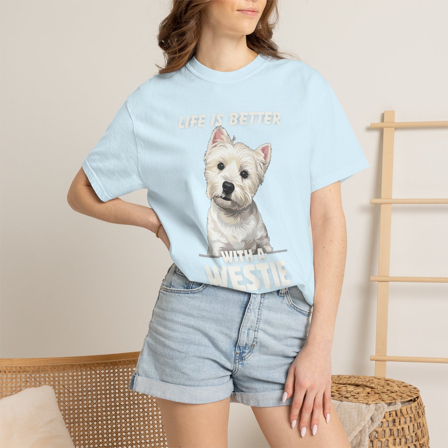 Life is Better Westie Dog - T-Shirt