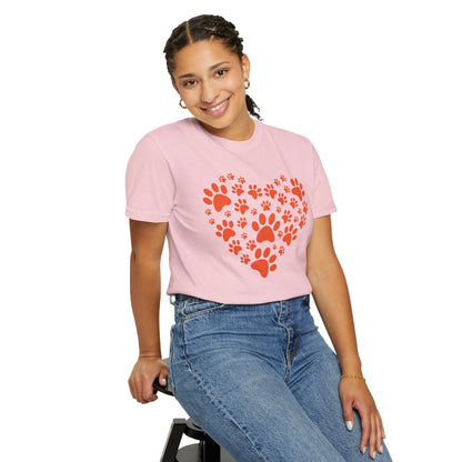 Heart Footprint Dogs - T-Shirt