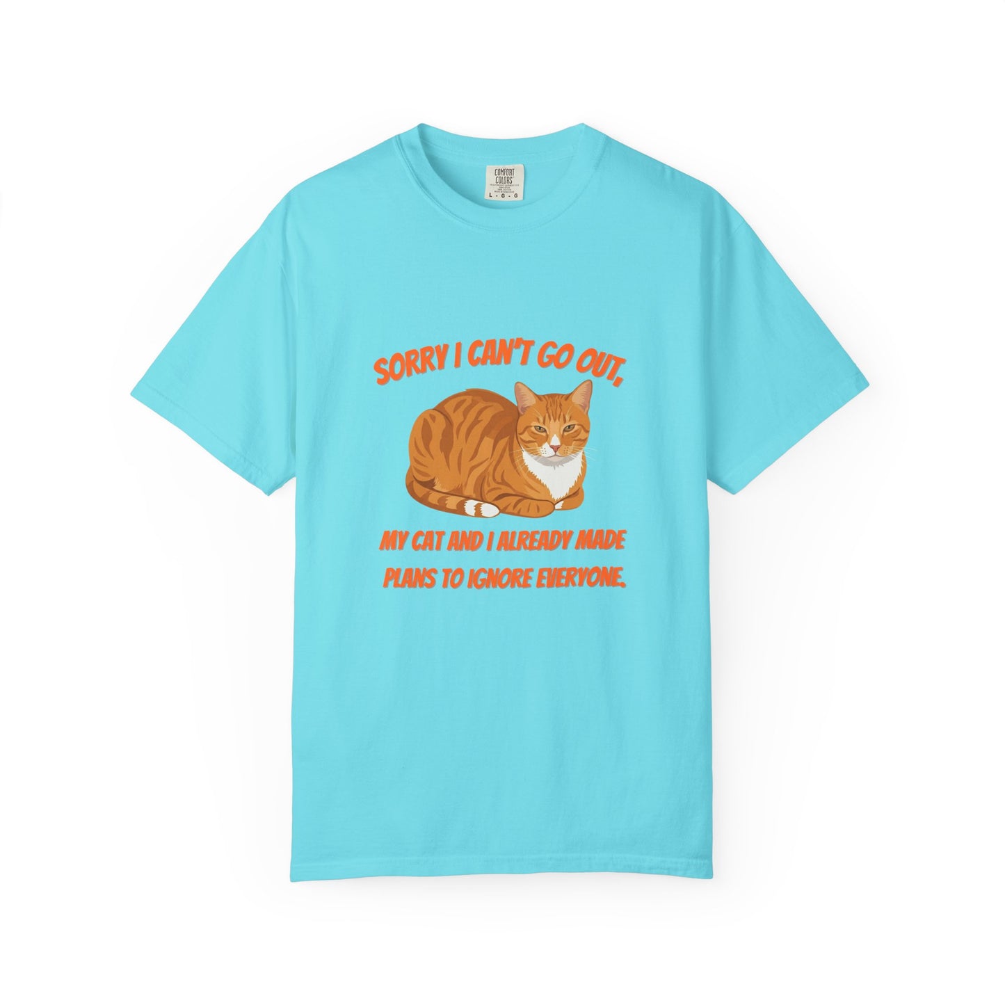 Sorry I Cant Go Cat - T-Shirt