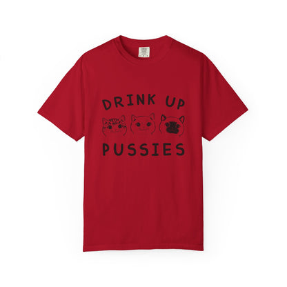 Drink Up Cat - T-Shirt