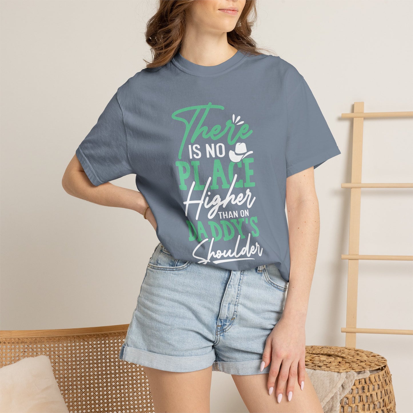 Daddys Shoulder Dad - T-Shirt