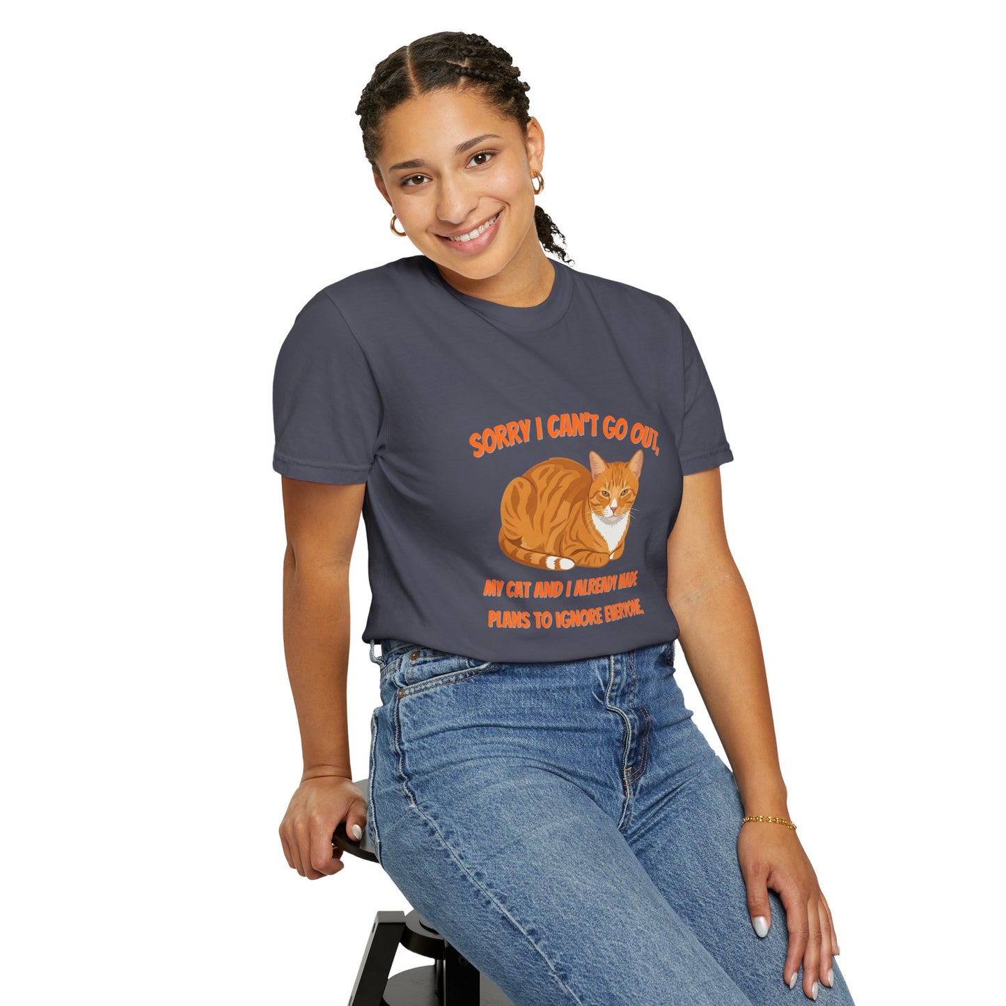 Sorry I Cant Go Cat - T-Shirt