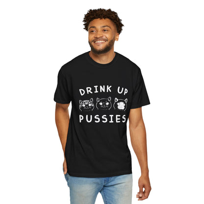 Drink Up Cat - T-Shirt