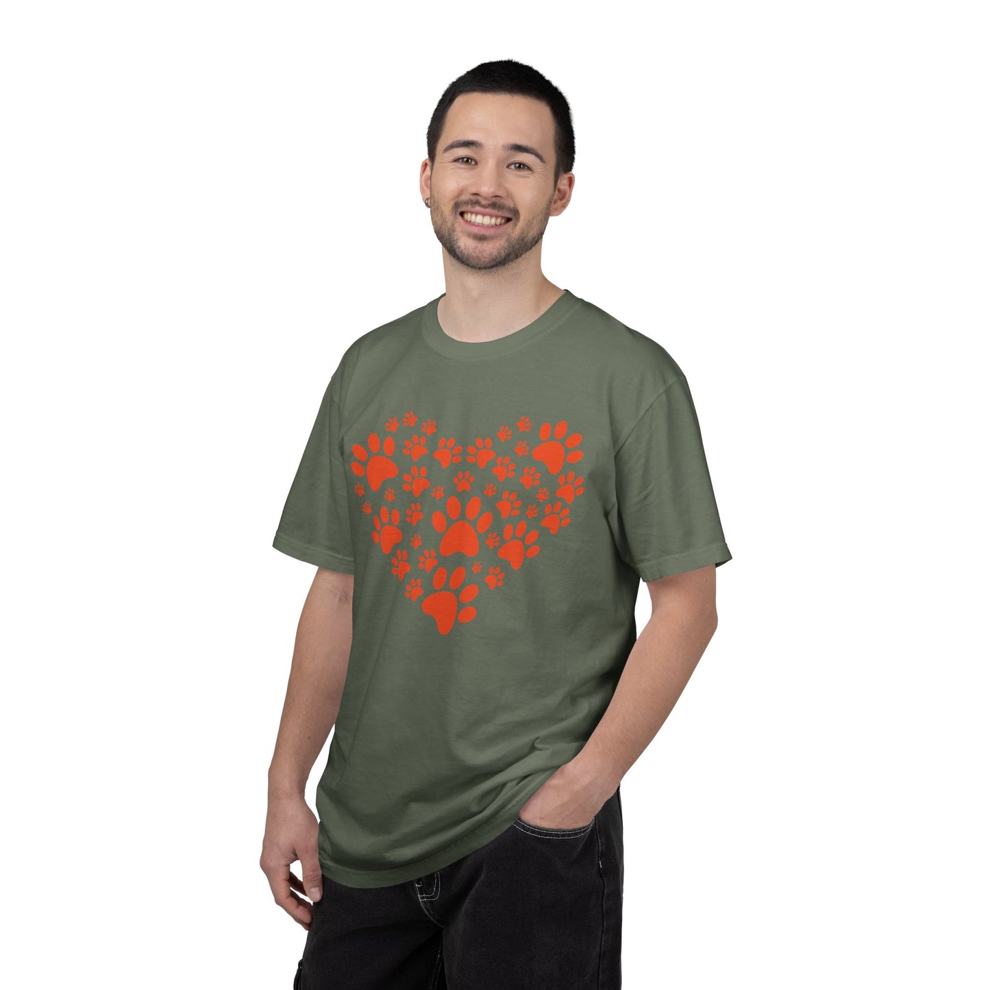 Heart Footprint Dogs - T-Shirt