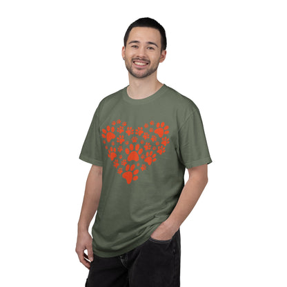 Heart Footprint Dogs - T-Shirt