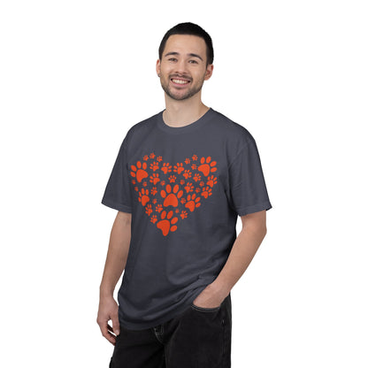 Heart Footprint Dogs - T-Shirt