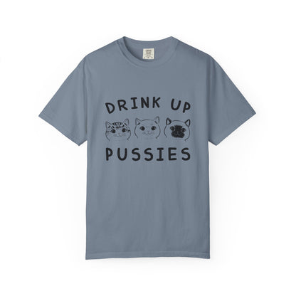 Drink Up Cat - T-Shirt