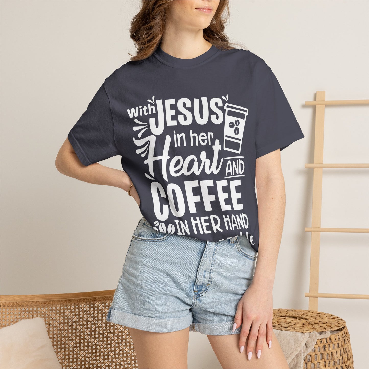 Jesus in Her Heart - T-Shirt