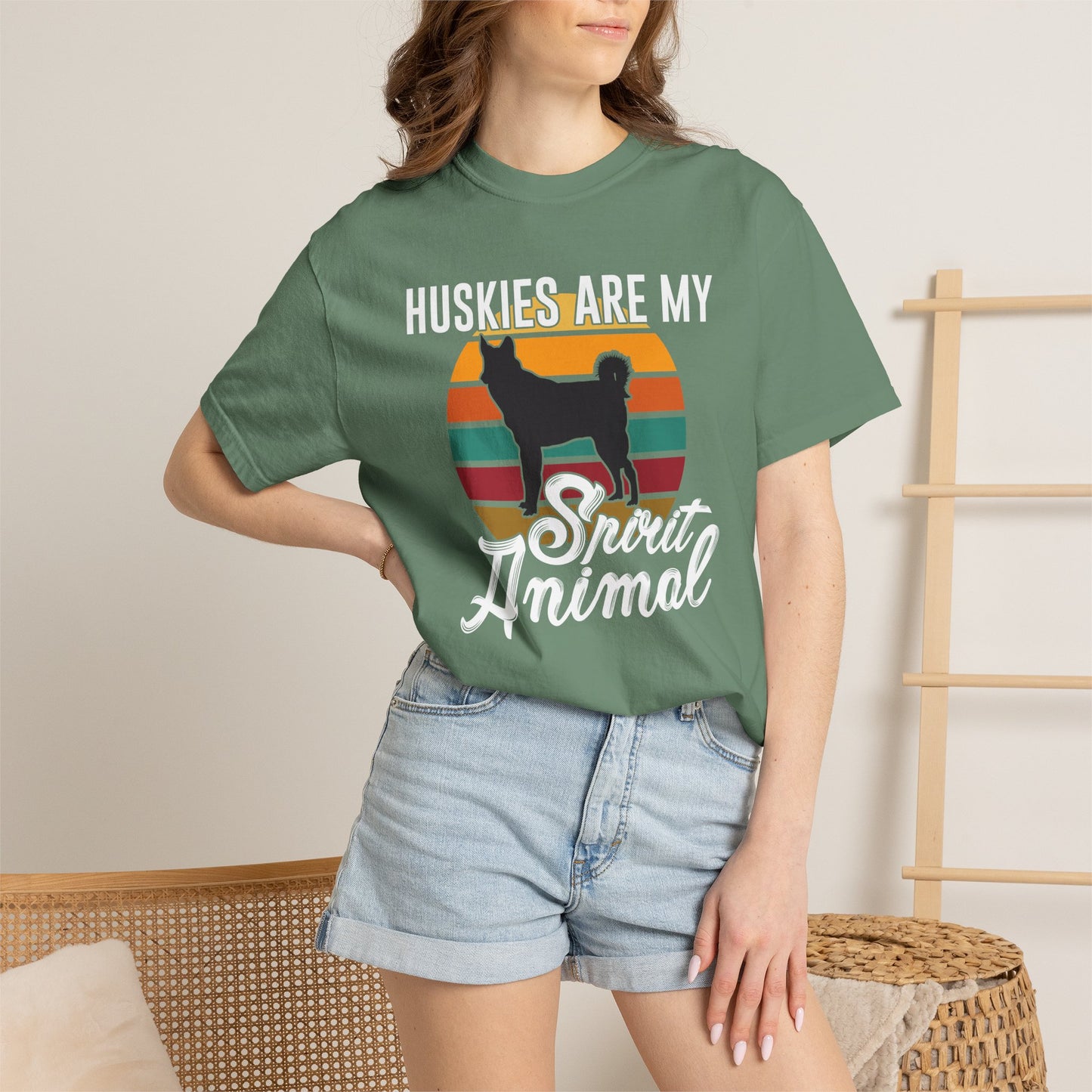 Husky Spirit Animal Dogs - T-Shirt