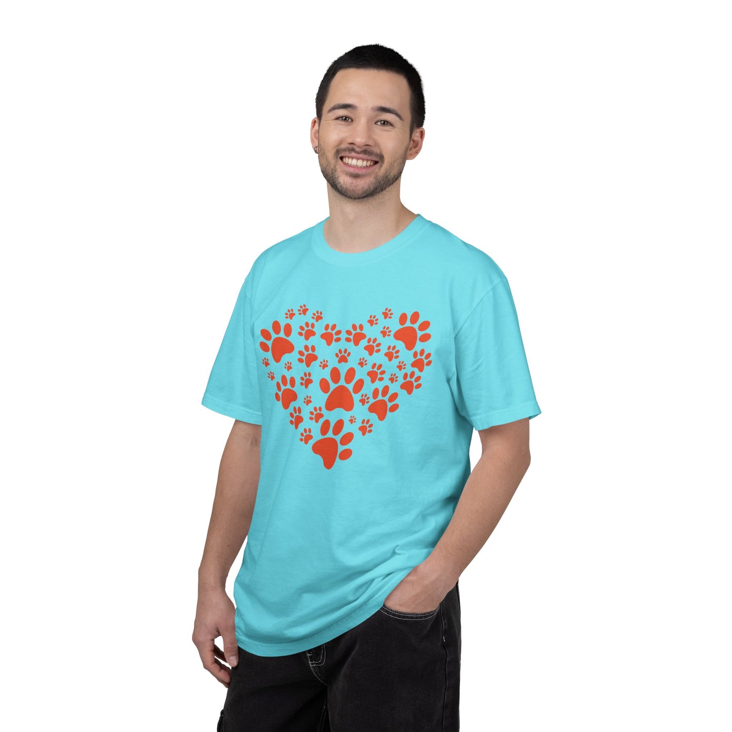 Heart Footprint Dogs - T-Shirt