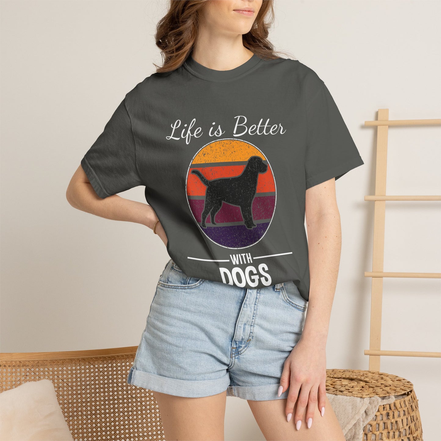 Life is Better With Dogs - T-Shirt