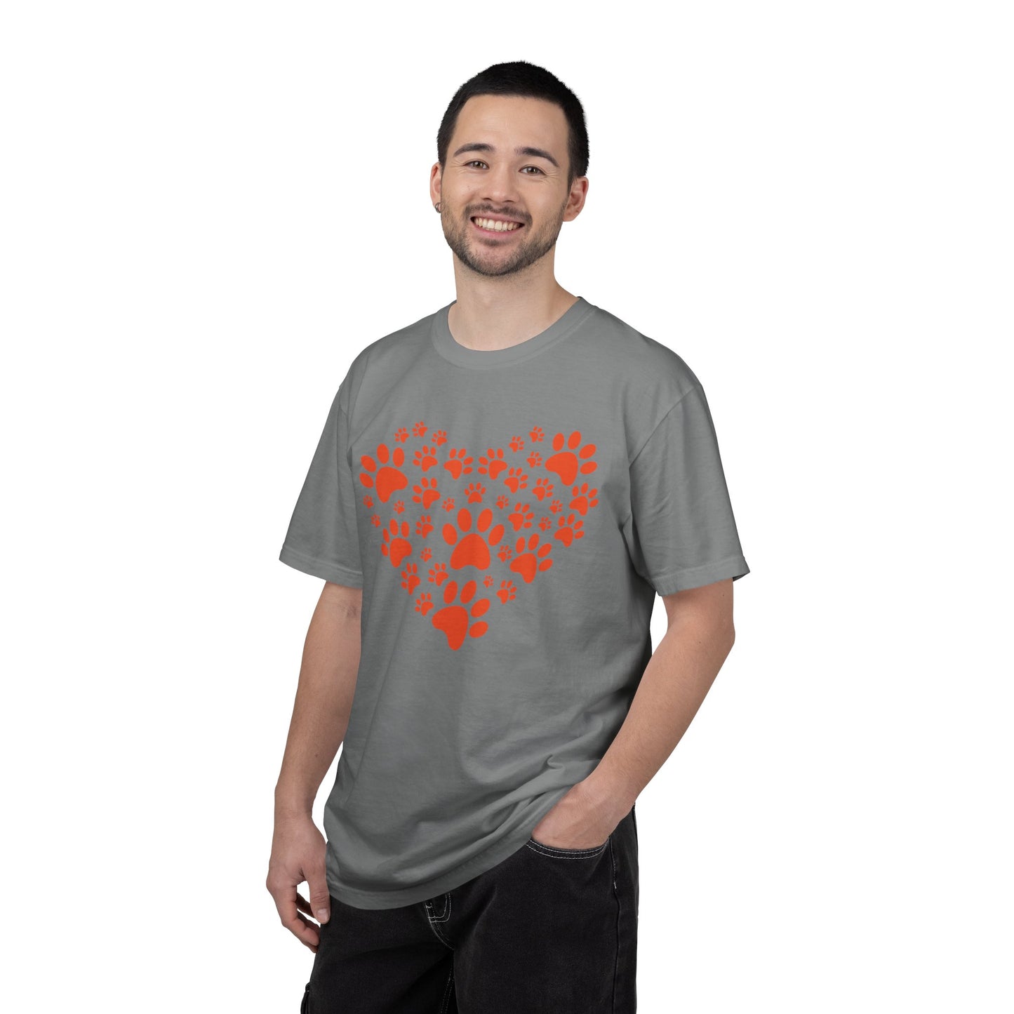 Heart Footprint Dogs - T-Shirt