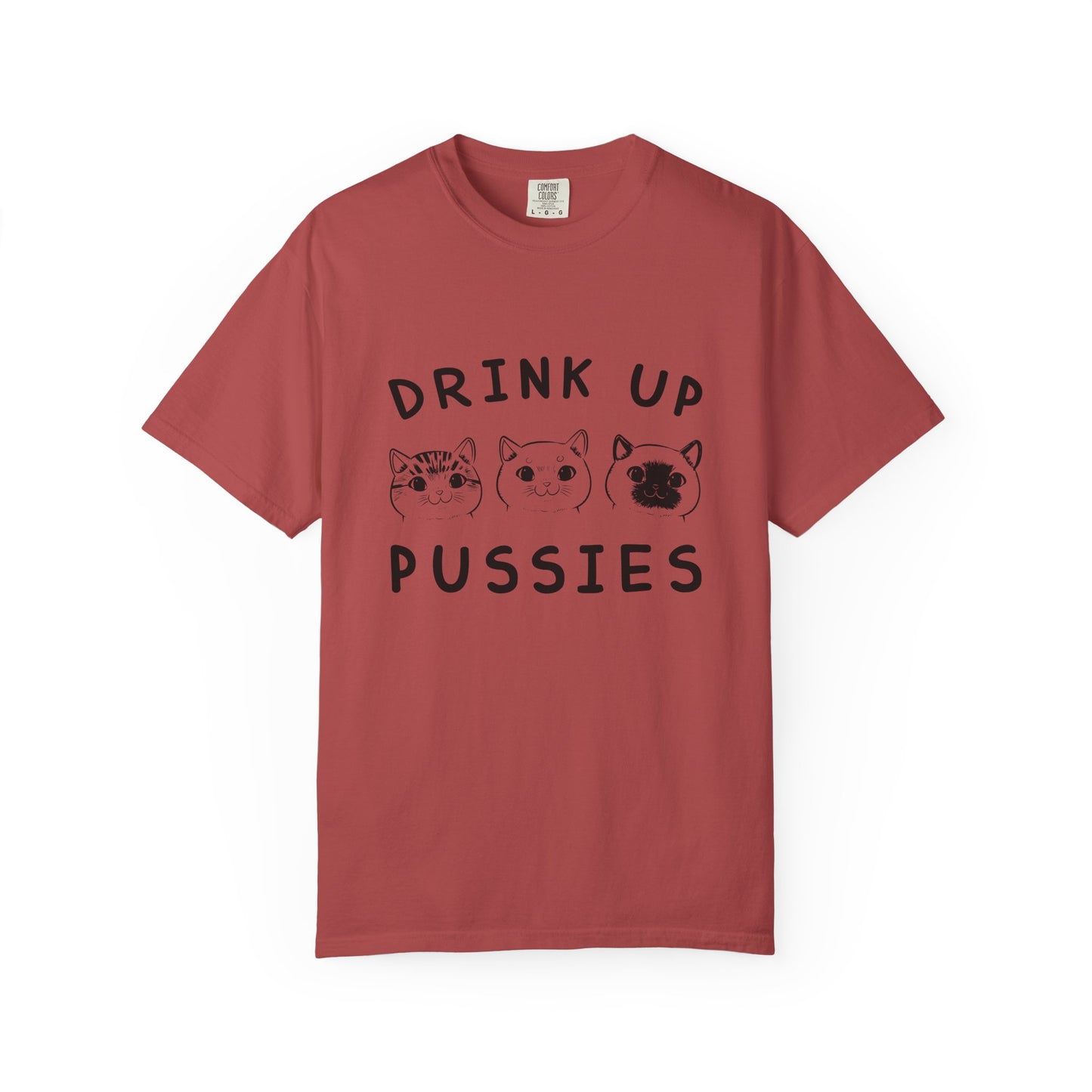 Drink Up Cat - T-Shirt