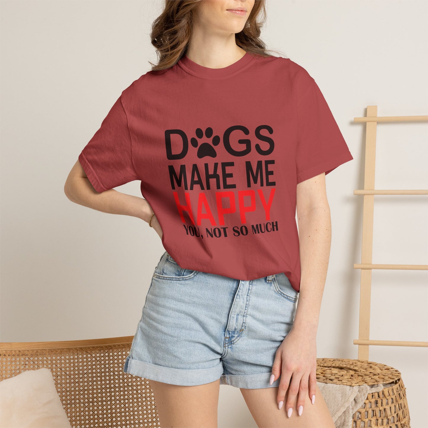 Dogs Make Me Happy Dogs - T-Shirt