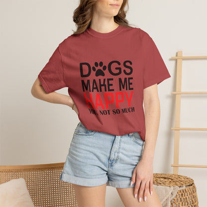 Dogs Make Me Happy Dogs - T-Shirt