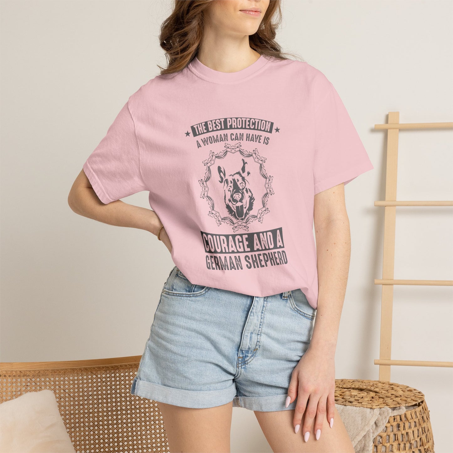 Woman Best Protection Dogs - T-Shirt