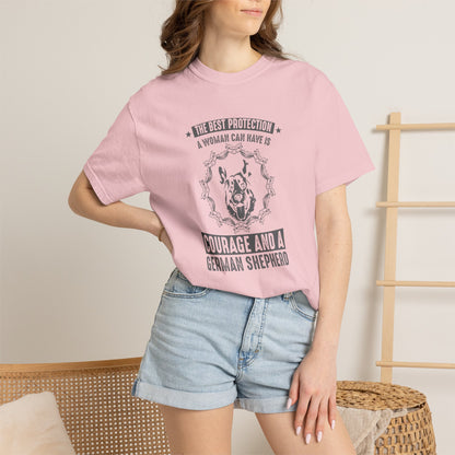 Woman Best Protection Dogs - T-Shirt