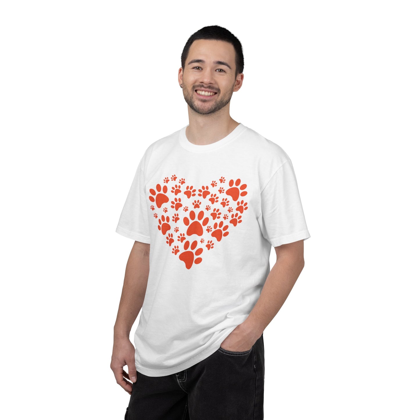 Heart Footprint Dogs - T-Shirt