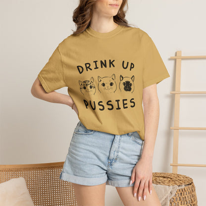 Drink Up Cat - T-Shirt