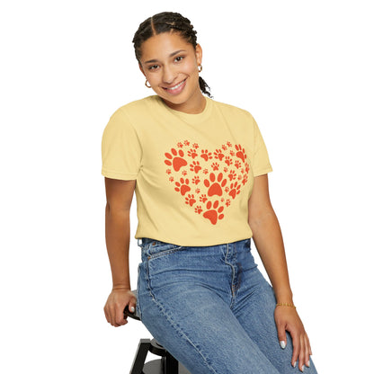 Heart Footprint Dogs - T-Shirt