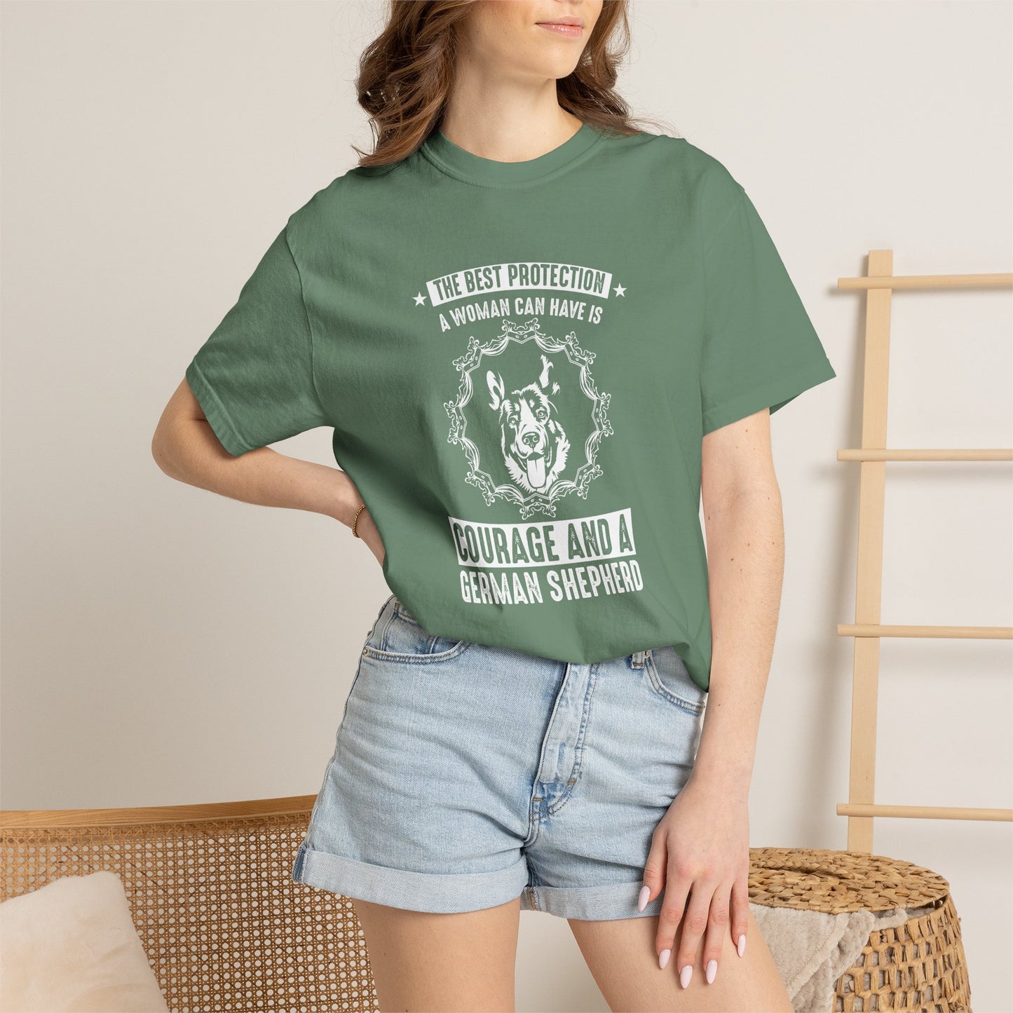 Woman Best Protection Dogs - T-Shirt