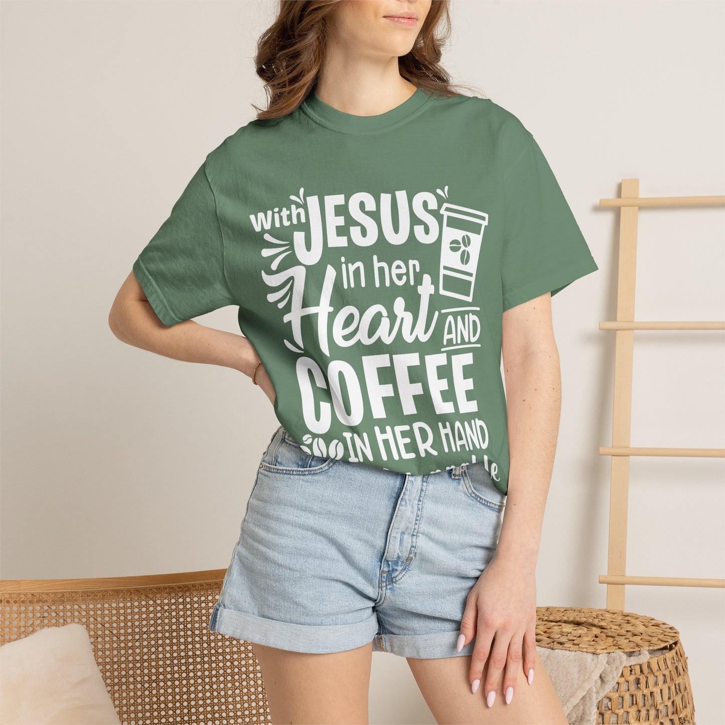 Jesus in Her Heart - T-Shirt