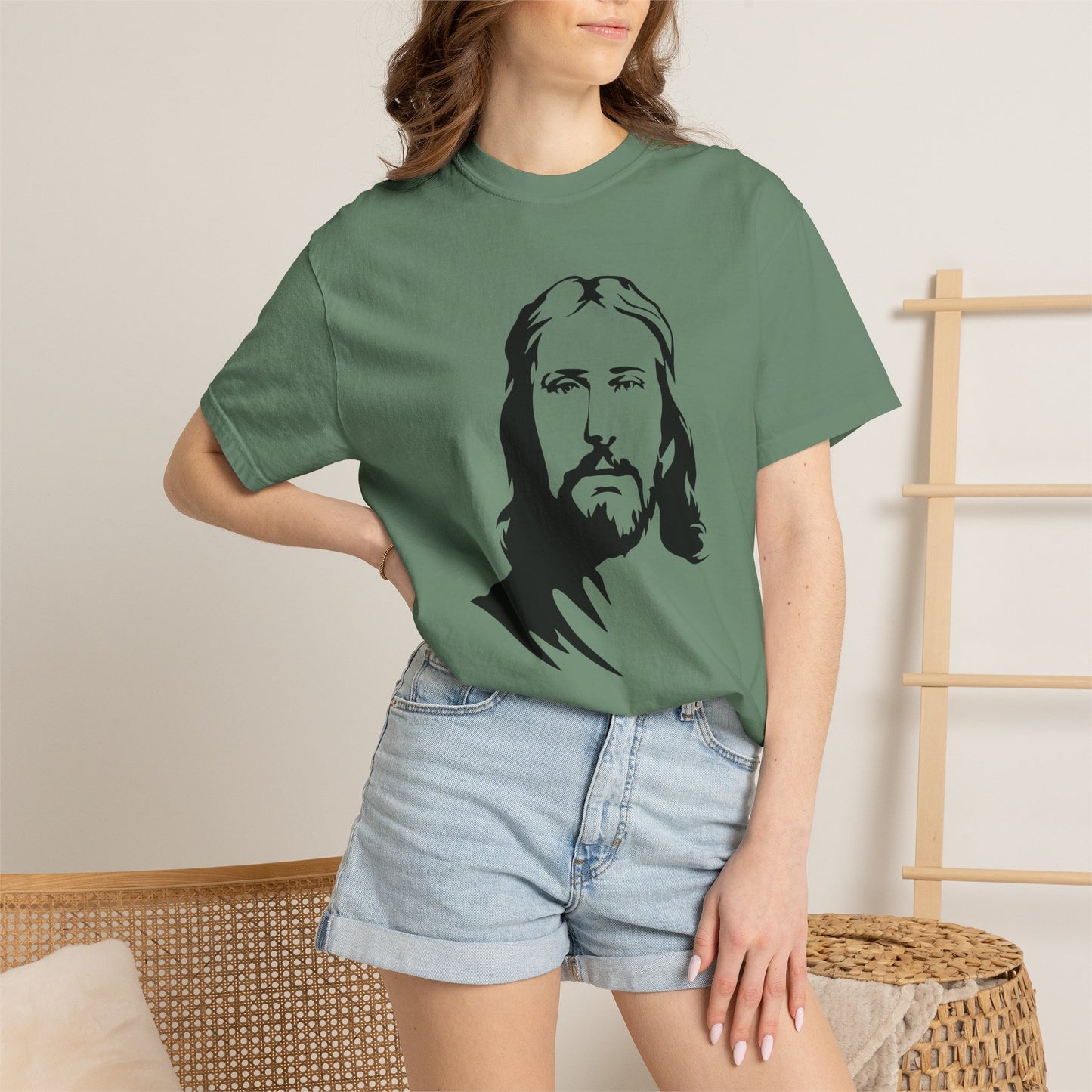Jesus Portrait T-Shirt — Inspirational Christian Faith Tee