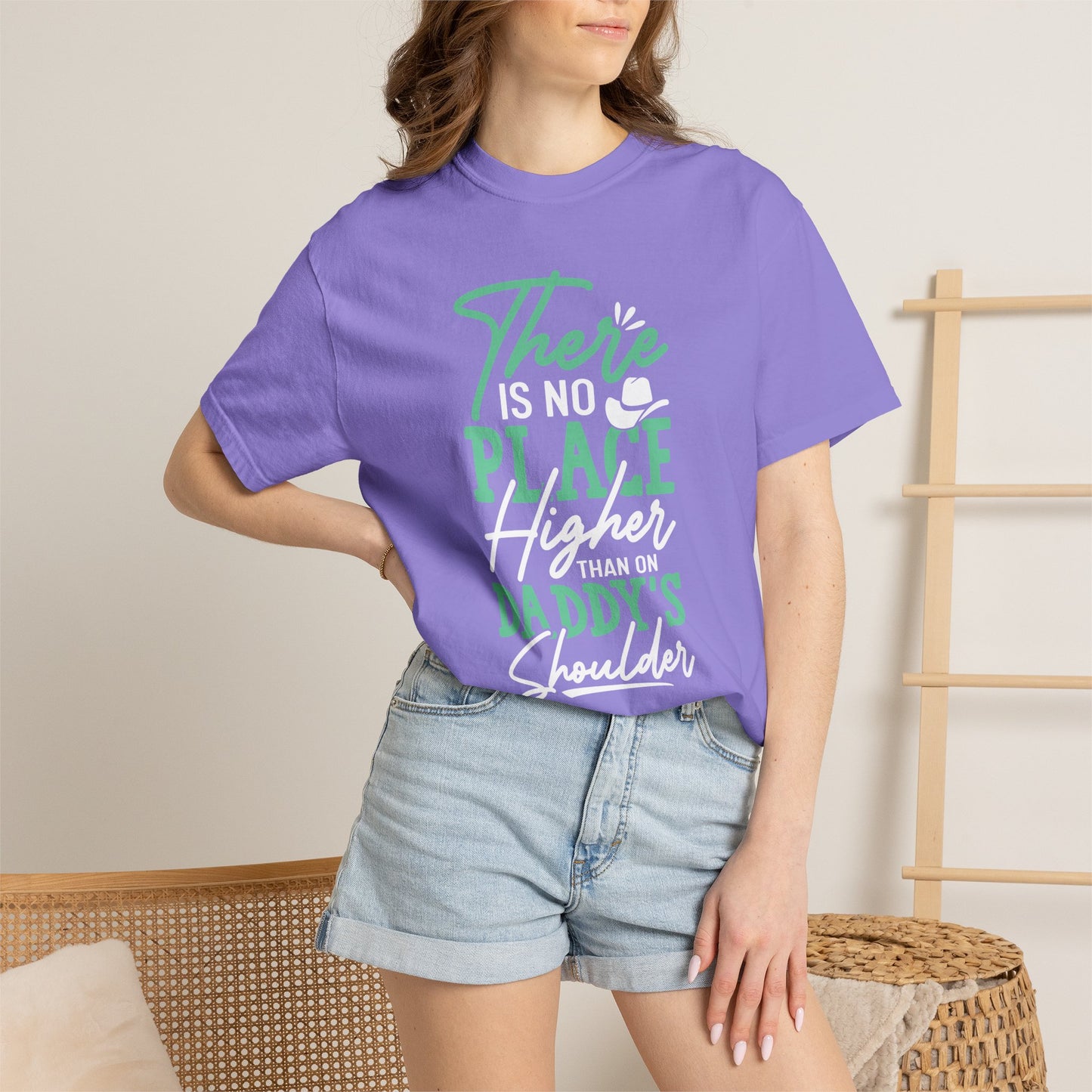 Daddys Shoulder Dad - T-Shirt