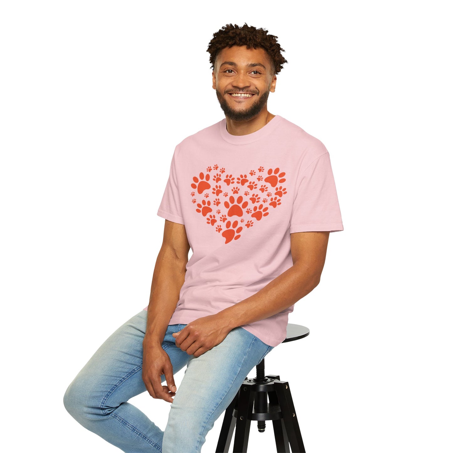 Heart Footprint Dogs - T-Shirt