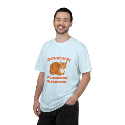 Sorry I Cant Go Cat - T-Shirt