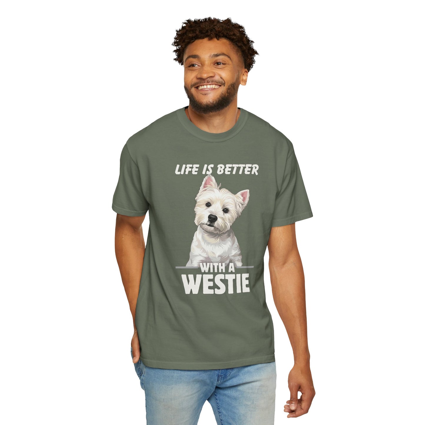 Life is Better Westie Dog - T-Shirt