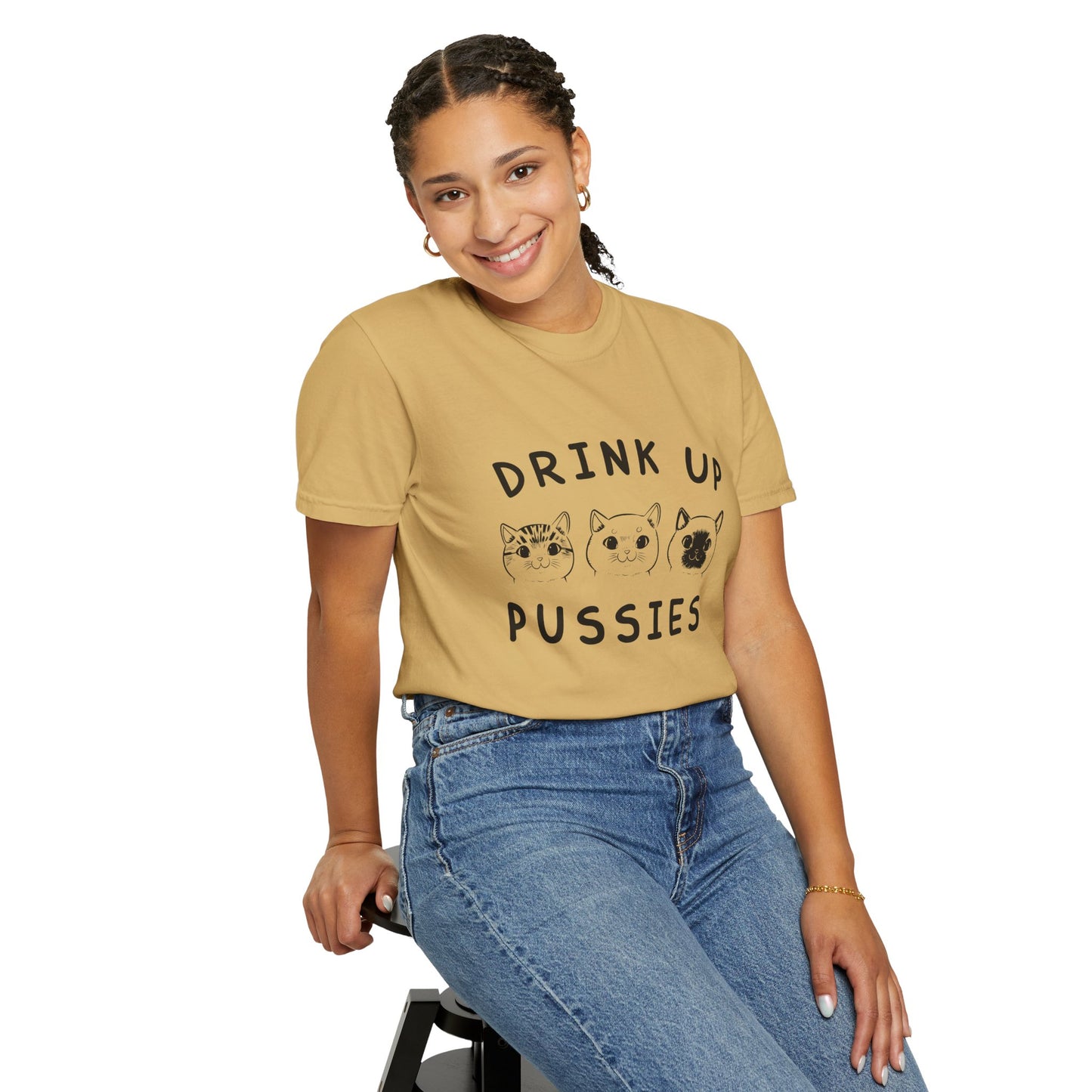 Drink Up Cat - T-Shirt