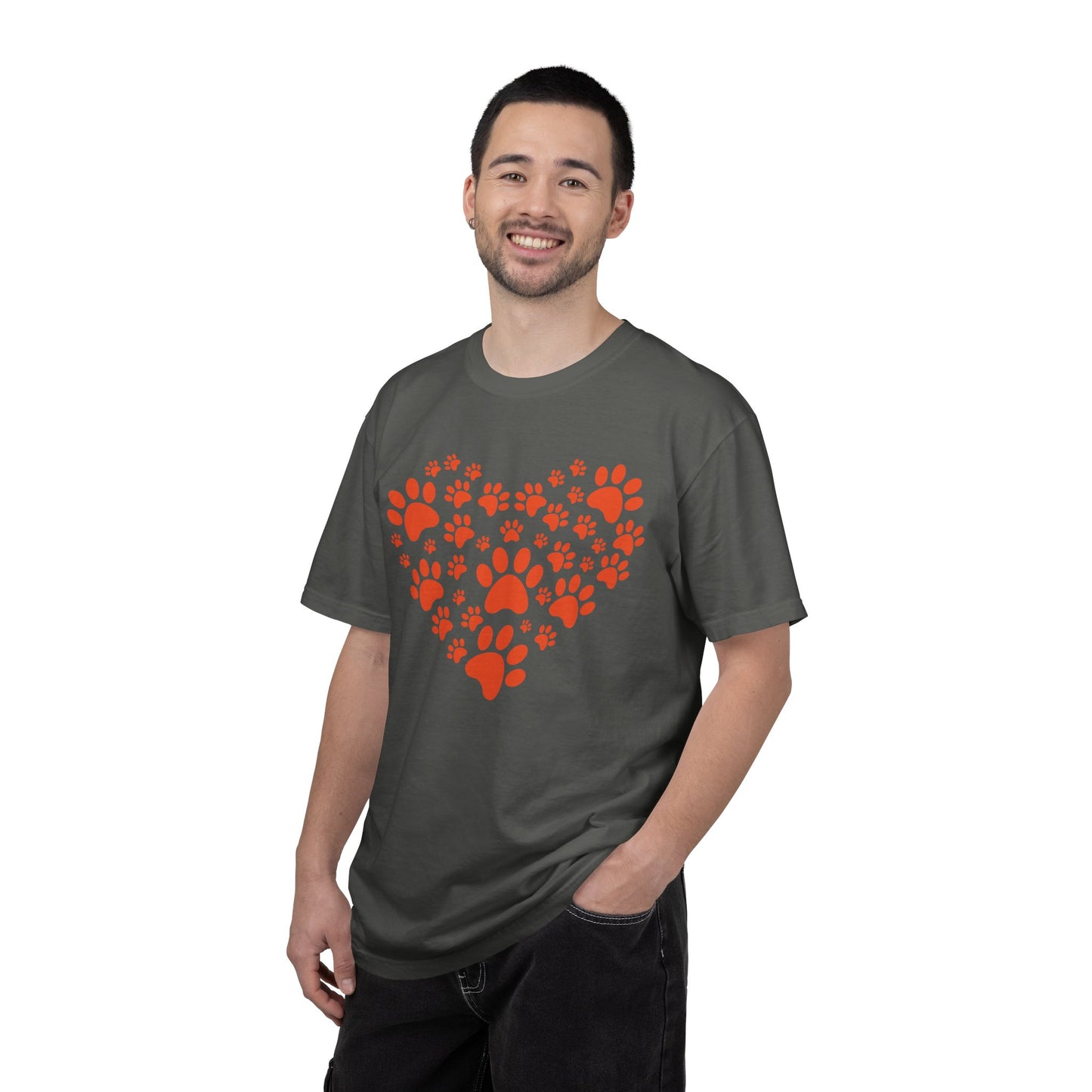 Heart Footprint Dogs - T-Shirt